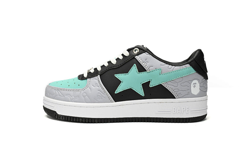 A Bathing Ape BAPE STA Low - Grey Black Green