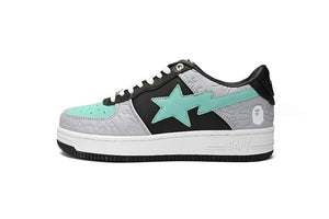 A Bathing Ape BAPE STA Low - Grey Black Green — image 1