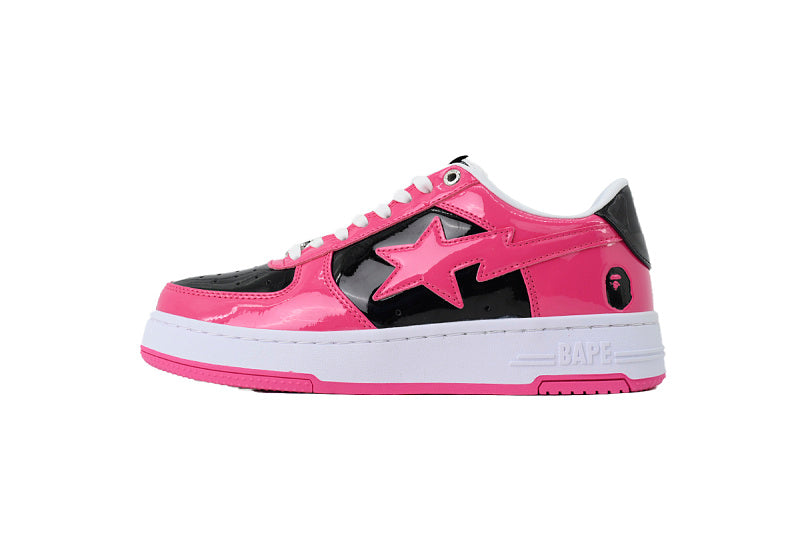 A Bathing Ape BAPE STA Low - Red Black Rose Red