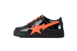 A Bathing Ape BAPE STA Low - Black Tangerine Red Big Star — image 1