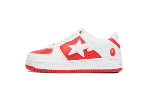 A Bathing Ape BAPE STA Low - Red And White — image 1