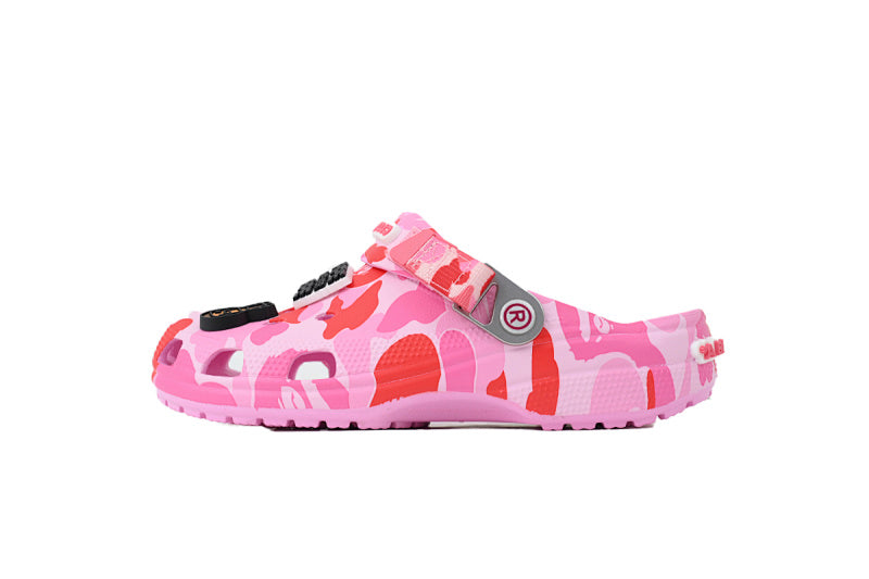 BAPE x Crocs Classic Clog ABC Camo - Pink