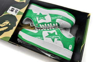 A Bathing Ape BAPE STA Low - White Green — image 2