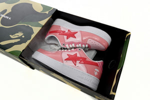 A Bathing Ape BAPE STA Low - Pink Paint Leather — image 2