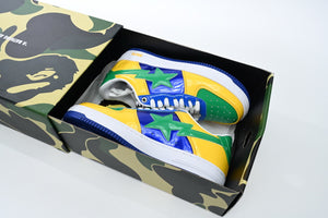 A Bathing Ape BAPE STA Low - Black Yellow Green Orchid — image 2