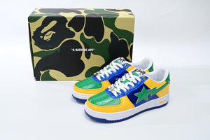 A Bathing Ape BAPE STA Low - Black Yellow Green Orchid — image 3