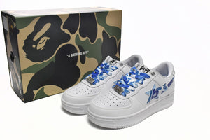 A Bathing Ape BAPE STA Low - White Blue Camouflage — image 3