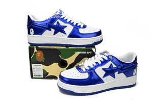A Bathing Ape BAPE STA Low - Blue and White Mirror Finish — image 4