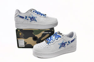A Bathing Ape BAPE STA Low - White Blue Camouflage — image 4