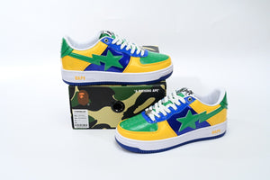 A Bathing Ape BAPE STA Low - Black Yellow Green Orchid — image 4