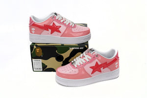 A Bathing Ape BAPE STA Low - Pink Paint Leather — image 4