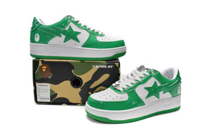 A Bathing Ape BAPE STA Low - White Green — image 4