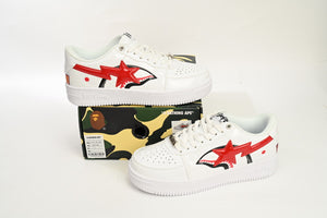 A Bathing Ape BAPE STA Low - White Shark — image 4