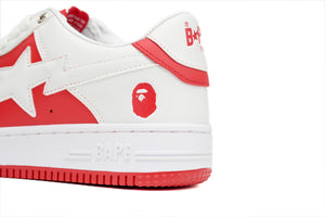 A Bathing Ape BAPE STA Low - Red And White — image 5