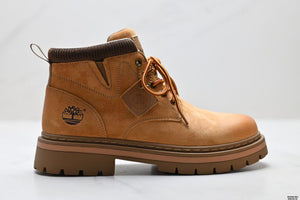 Height-Increasing Work Boots Light Brown — image 1