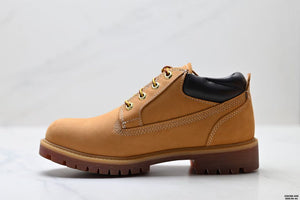 Low-top combat boots, classic Yellow boots — image 4