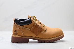 Low-top combat boots, classic Yellow boots — image 1