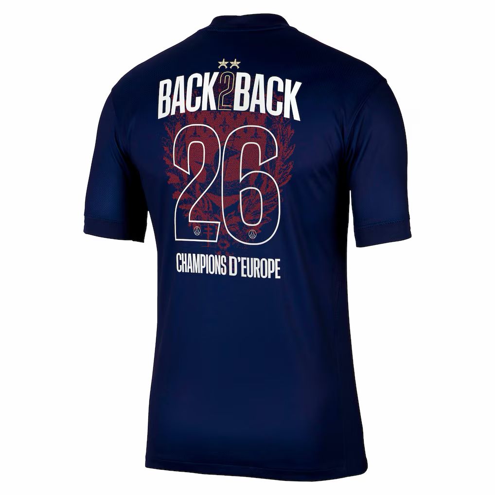 Maillot Extérieur Stadium PSG 25/26 - Flocage Champions of Europe - 2026