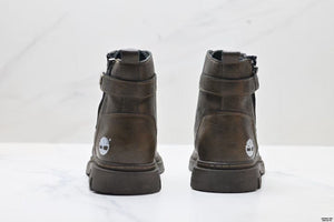 Waterproof Thin Leather Durable Height-Enhancing Comfortable Mid-Cut Outdoor Boots — image 2