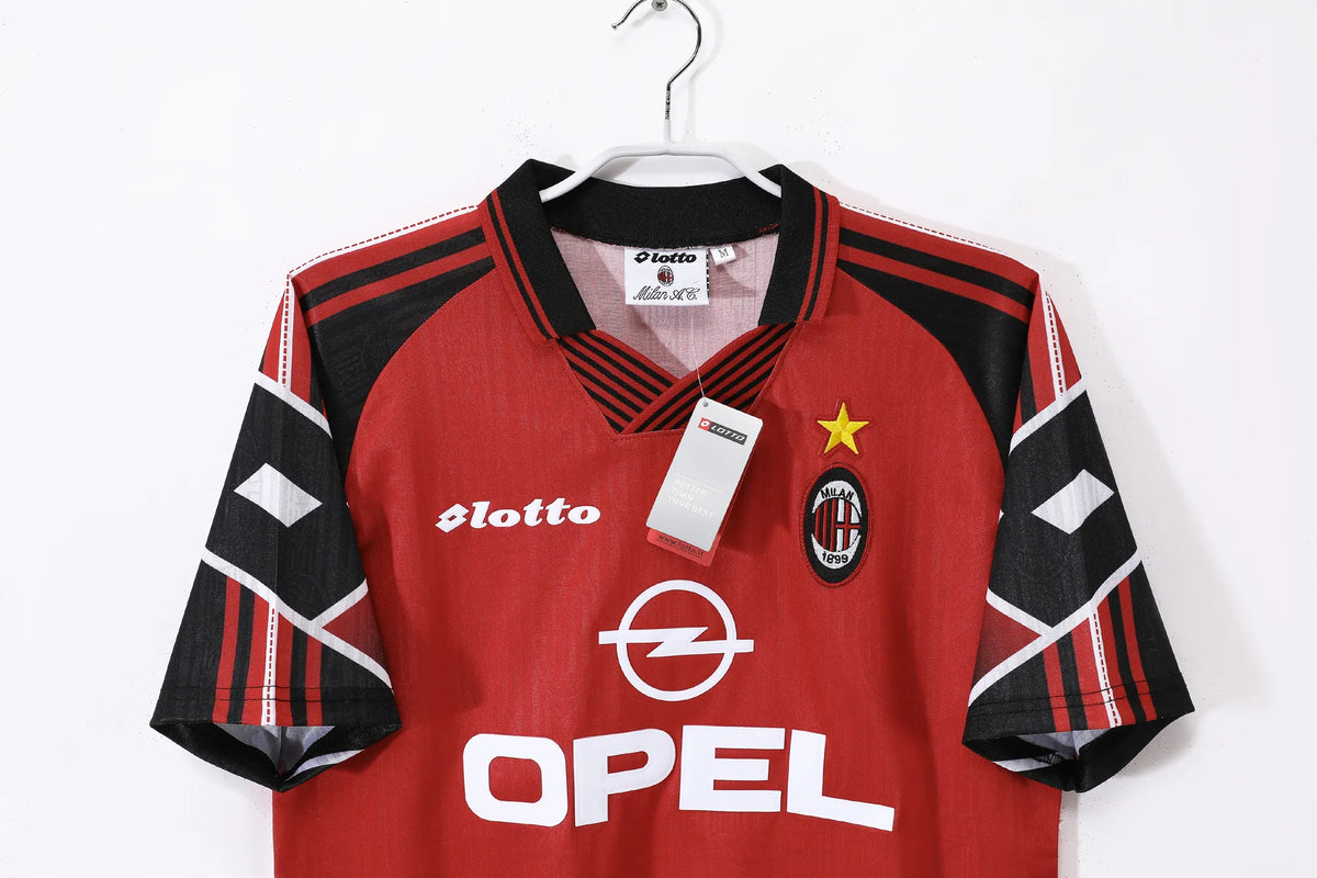 maillot de foot rétro Milan ac 1997/1998